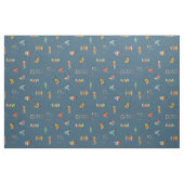 Tissu Moderne de milieu de siècle Texturé Bleu foncé (Fat Quarter)