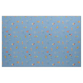 Tissu Moderne de milieu de siècle Texturé Bleu Moyen (Fat Quarter)