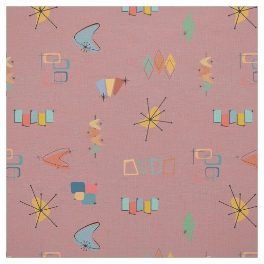 Tissu Moderne de milieu de siècle Texturé foncé frambois (Échantillon)