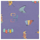 Tissu Moderne de milieu de siècle Texturé Violet Moyen (Fermer)