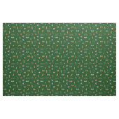 Tissu Moderne de milieu de siècle vert forêt texturé (Yard)