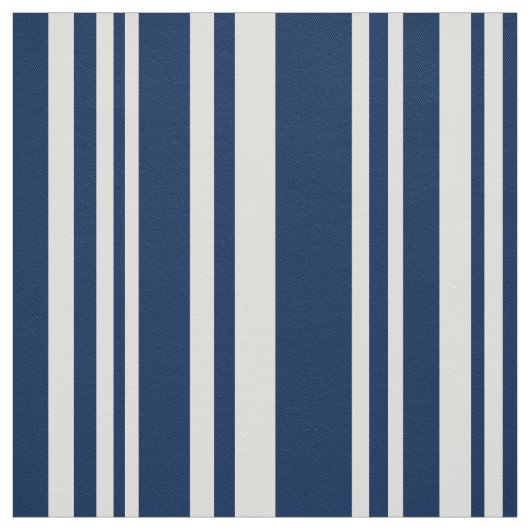 Tissu moderne de rayures de marine et de blanc (Échantillon)
