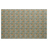 Tissu Moderne du milieu du siècle | Cinquante Fleurs Sty (Yard)