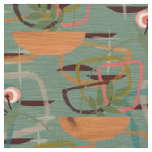 Tissu Moderne du milieu du siècle | Cinquante Fleurs Sty (Fermer)