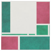 Tissu Moderne Gras Rouge et Vert Noël Mondrian (Fermer)