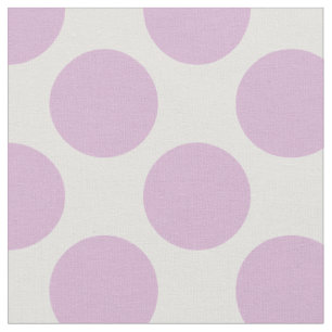 Tissu Moderne Lilac violet et blanc Grands Pois