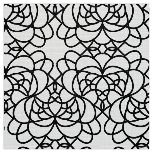 Tissu moderne noir et blanc (Échantillon)