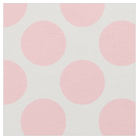 Tissu Moderne Pois rose clair et blanc (Fermer)