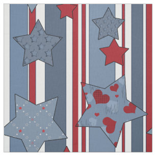 Tissu Moderne, Populaire, Patriotique, Jeunesse, Étoiles