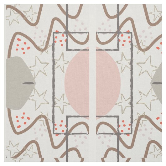 Tissu moderne Sky Mid Century (Échantillon)