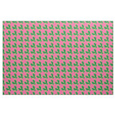 Tissu Moderne Star Géométrique - pastèque rose et vert (Yard)