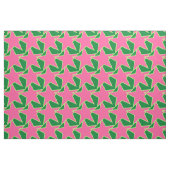 Tissu Moderne Star Géométrique - pastèque rose et vert (Fat Quarter)