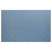 Tissu Moderne Texturé Bleu du Milieu du Siècle (Yard)