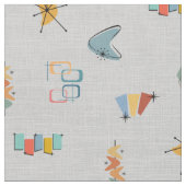 Tissu Moderne Texturé Gris Clair du Milieu du Siècle (Fermer)