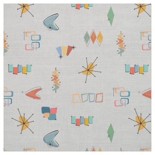 Tissu Moderne Texturé Gris Clair du Milieu du Siècle (Échantillon)