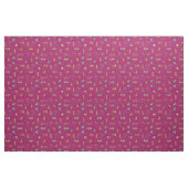 Tissu Moderne Texturé Rose Foncé du Milieu du Siècle (Yard)