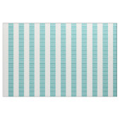Tissu moderne vertical blanc turquoise de rayures (Fat Quarter)