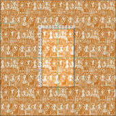 Tissu moi beauté perle de cuivre (Carreau)