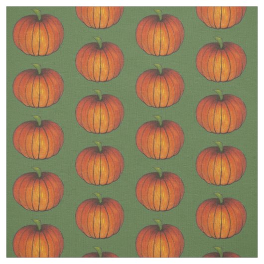 Tissu Moisson d'automne Orange Citrouille Patch Thanksgi (Échantillon)