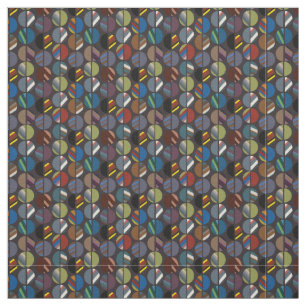 Tissu Moitié ovale rayée de la Masculine