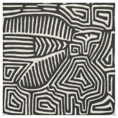 Tissu Mola Bird - Noir Blanc 2020 Version (Échantillon)