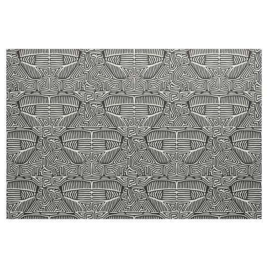 Tissu Mola Bird - Noir Blanc Version 3 (Yard)