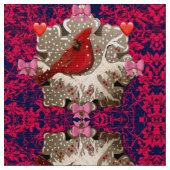 Tissu Mon cardinal Valentine Fabric (Fermer)