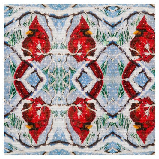 Tissu Mon petit cardinal (Échantillon)