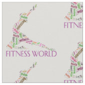 Tissu Monde fitness (Détail)