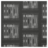 Tissu Monde le plus grand électricien (Échantillon)