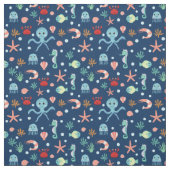 Tissu Monde marin (Échantillon)