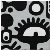 Tissu Monde mécanoïde - Noir et blanc avec gris c6cbcc (Fermer)