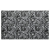 Tissu Monde mécanoïde - Noir et blanc avec gris c6cbcc (Yard)