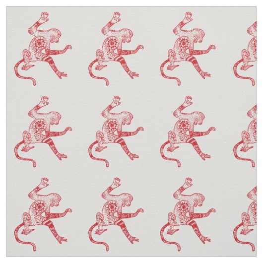 Tissu Monkey Mandala Fabric (Échantillon)
