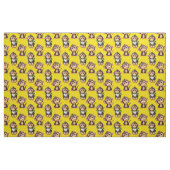Tissu Monkey Pattern Design Yellow  (Fat Quarter)