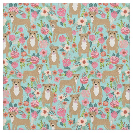 Tissu Monnaie vintage de florales de Pitbull (Fermer)