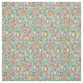 Tissu Monnaie vintage de florales de Pitbull (Échantillon)