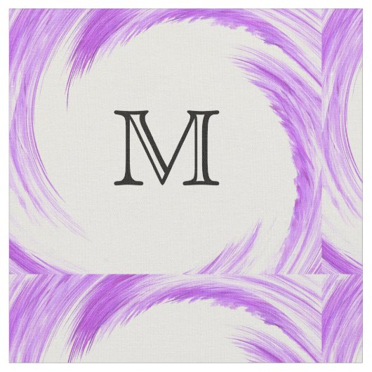 Tissu Monograme de Purple Swirl (Fermer)