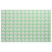 Tissu Monogramme Abstrait de la spirale verte #3 (Yard)