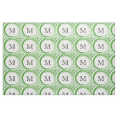 Tissu Monogramme Abstrait de la spirale verte #3 (Fat Quarter)