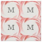 Tissu Monogramme Abstrait de tourbillon orange (Échantillon)