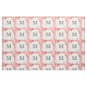 Tissu Monogramme Abstrait de tourbillon orange (Fat Quarter)