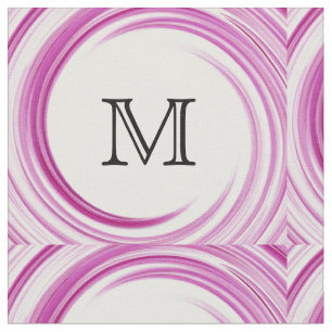 Tissu Monogramme Abstrait Lavender Swirl