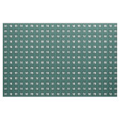 Tissu Monogramme bandes turquoises (Yard)