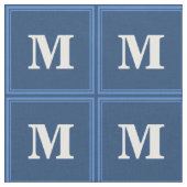 Tissu Monogramme bleu (Fermer)