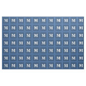Tissu Monogramme bleu (Fat Quarter)