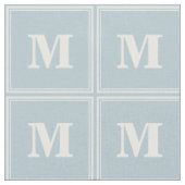 Tissu Monogramme bleu (Fermer)