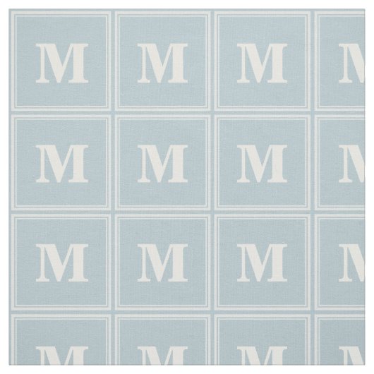 Tissu Monogramme bleu (Échantillon)