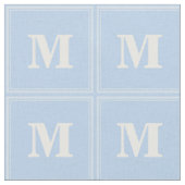 Tissu Monogramme bleu bébé (Fermer)