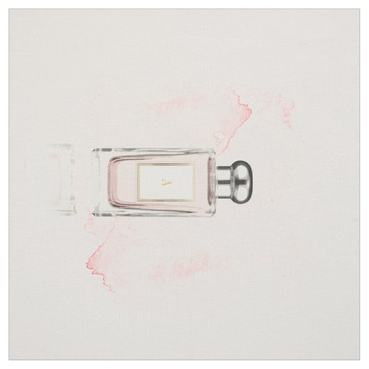 Tissu Monogramme Bouteille de parfum Élégant (Échantillon)